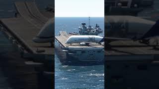 Beluga very short take off from an aircraft carrier