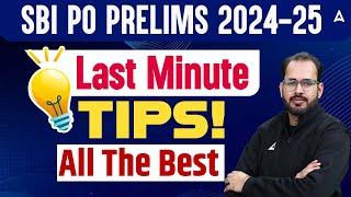  SBI PO Prelims 2025 Last Minute Tips | Follow These Tricks to Crack SBI PO Exam! 