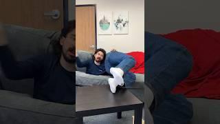 LEG-ENDARY PRANK WAR! Boyfriend's Fake Leg Antics Spark Hilarious Reactions #usa #shorts