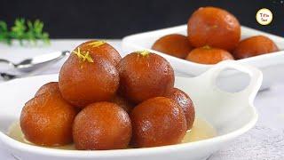 Perfect Gulab Jamun Recipe by Tiffin Box | Eggless | with Milk Powder | Easy & Quick Sweets Recipe