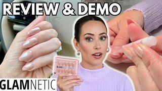 GLAMNETIC NAILS REVIEW & DEMO! Are they the best press on nails?