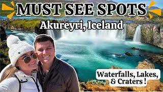 Come With Us AKUREYRI Iceland - Lakes, Craters, & Waterfall Tour | MUST SEE Spots! | NCL Prima Day 9