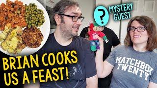 Brian Cooks Vegan Feast For Jessica + Surprise Guest in Nottingham, UK