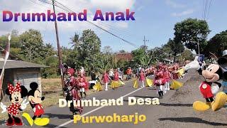 Vlog Tkw//Drumband Desa Purwoharjo//Drumband Anak