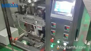 Samfull fully automatic frozen food auto weighing packaging machine for dumpling meatloaf meat pie