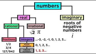 What are the Types of Numbers? Real vs. Imaginary, Rational vs. Irrational