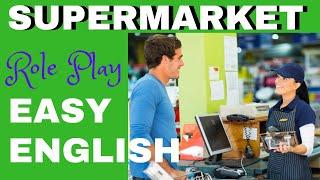 How to Speak with a  Supermarket Cashier | English Conversation Practice