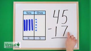 Grade 2 Math: Subtraction Rocks with Base Ten Blocks