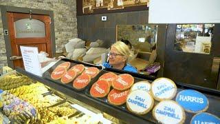 In Michigan, a bakery polls voters with Trump and Harris cookies | AFP