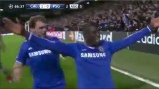 Demba Ba Winning Goal - psg vs chelsea 2014