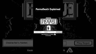 What is PermaDeath in Games? | Dinesh Richard | #shorts