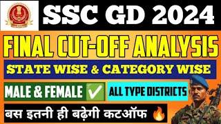 SSC GD Final Cutoff 2024 | SSC GD Expected Final Cut-off | State wise and category wise final cutoff