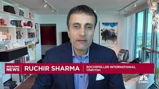 The American economy was artificially juiced up by the government, says Rockefeller's Ruchir Sharma