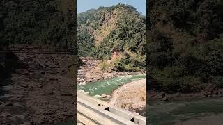 Longest suspension bridge  - Connect Haa to Samtse.Toorsa Denchuka, Dangerious. #bhutant #nature