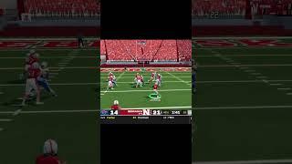 Excellent blocking for Rahmir Johnson from Nebraska- NCAA 14 Football Revamped