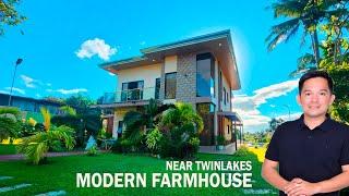 MODERN FARMHOUSE WITH POOL OVERLOOKING ALONG THE HIGHWAY METRO TAGAYTAY PROPERTY FOR SALE CODE D37