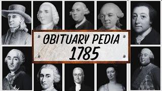 Famous People We've Lost in 1785 - Obituary in 1785