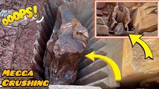 ASMR Giant Jaw Rock Stone Crushing-Soothing Sounds & Powerful Crushing. Sand crushing.#asmrsounds