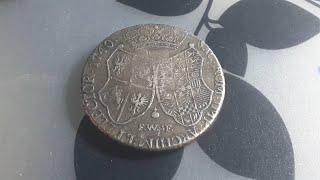 1740 2 Thaler of the Elector of Saxony in current Germany