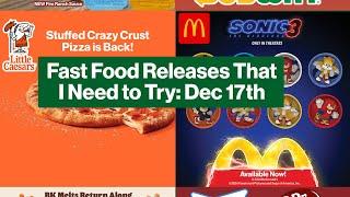 Big Fast Food Releases - Taco Bell, Subway, Burger King & More #fastfood #mcdonalds #sonic #tacobell