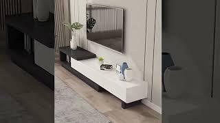 Modern White & Wood Retractable TV Stand for Every Style