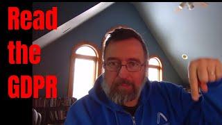 Reading the GDPR
