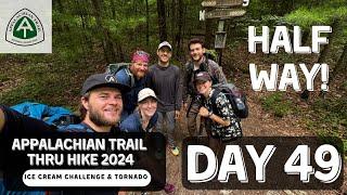 Appalachian Trail Day 49 - Ice Cream Challenge & Tornado