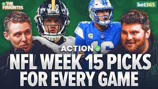 NFL Week 15 Betting Predictions & BETS for EVERY NFL Game! NFL Expert Picks | The Favorites Podcast