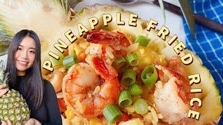 Thai Shrimp and Pineapple Fried Rice 泰式鲜虾菠萝炒饭 | Pineapple Fried Rice Recipe | Thai Food