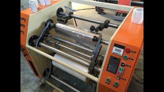 Semi Automatic Stretch Film/Cling Film Rewinding and Slitting Machine