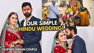 LIFE IN INDIA : OUR SIMPLE HINDU WEDDING! Filipino Indian Couple ️