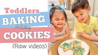 TODDLER TWINS BAKING (AND EATING) HOLIDAY COOKIES | OUR INSTANT EASY & FUN CHRISTMAS EVE ACTIVITY