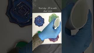 Really Pretty Resin Art Coasters.  #resinart  #resinartsupplies #coasters