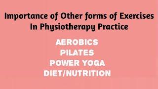 Importance of Other forms of Exercises for Physiotherapist | Dr. Ketki Chavan (PT)