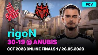 CSGO POV Bad News Eagles rigoN (30/19) vs FORZE (anubis) @ CCT 2023 Online Finals 1 / May 26, 2023