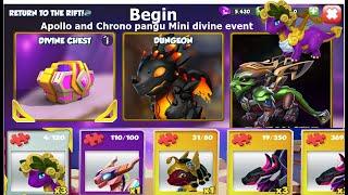 Begin Apollo and Chrono pangu Mini divine event-Dragon Mania legends | Dragon Delight event | DML