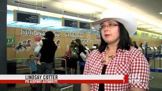 Non Stop Flight From YXS to Calgary Takes Off