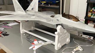 FAB 365 3D printed F-22 Raptor model customized and built by Flyboy Adventures in RC planes!