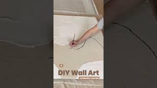 large canvas wall art DIY ‍️ easy + affordable #wallart #diywallart #diyart #decor #moderndecor
