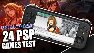 24 PSP Games Test | Retroid Pocket 4 Pro