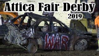 FLASHBACK - Attica Fair Demolition Derby 2019 (All Heats)