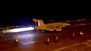 Aircraft Carrier - Night Flight Operations (USS Theodore Roosevelt CVN 71)