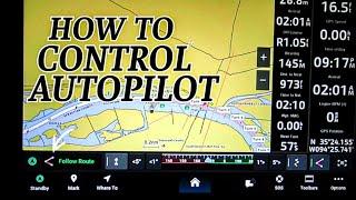 Garmin GPS Map 1243xsv: How to Control Autopilot