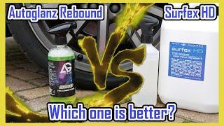 Autoglanz Rebound Vs Bilt Hamber Surfex HD. Which one is better for cleaning tyres?