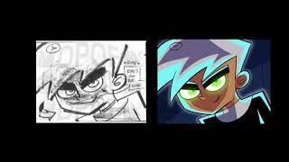 Danny Phantom Animatic HD remastered: Comparison