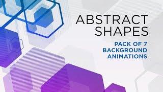 Abstract Shape Background Animations - Pack of 7 Videos