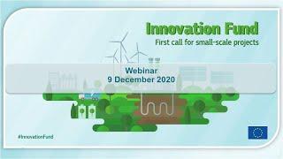 Innovation Fund webinar for small-scale projects call step-by-step