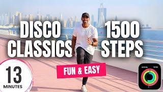 Disco Classics Walking Workout 1500 Steps | 13 Minutes!