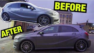 REBUILDING A SALVAGE MERCEDES A45 IN 8 MINS