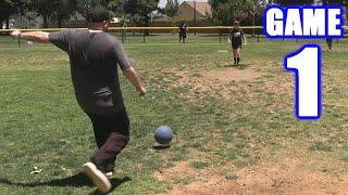 MY FIRST KICKBALL HOME RUN! | On-Season Kickball Series | Game 1